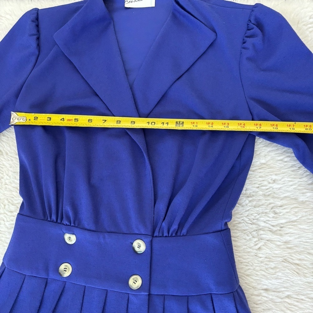 Brenner Vintage Elegant Blue Women's Dress size Medium - Picture 9 of 16